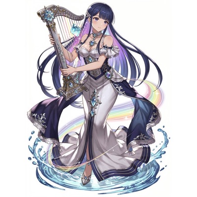 蒼彩の歌姫アクアリネ（基本形態）のイラスト