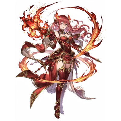 燃姫アディーラ（共鳴形態）のイラスト